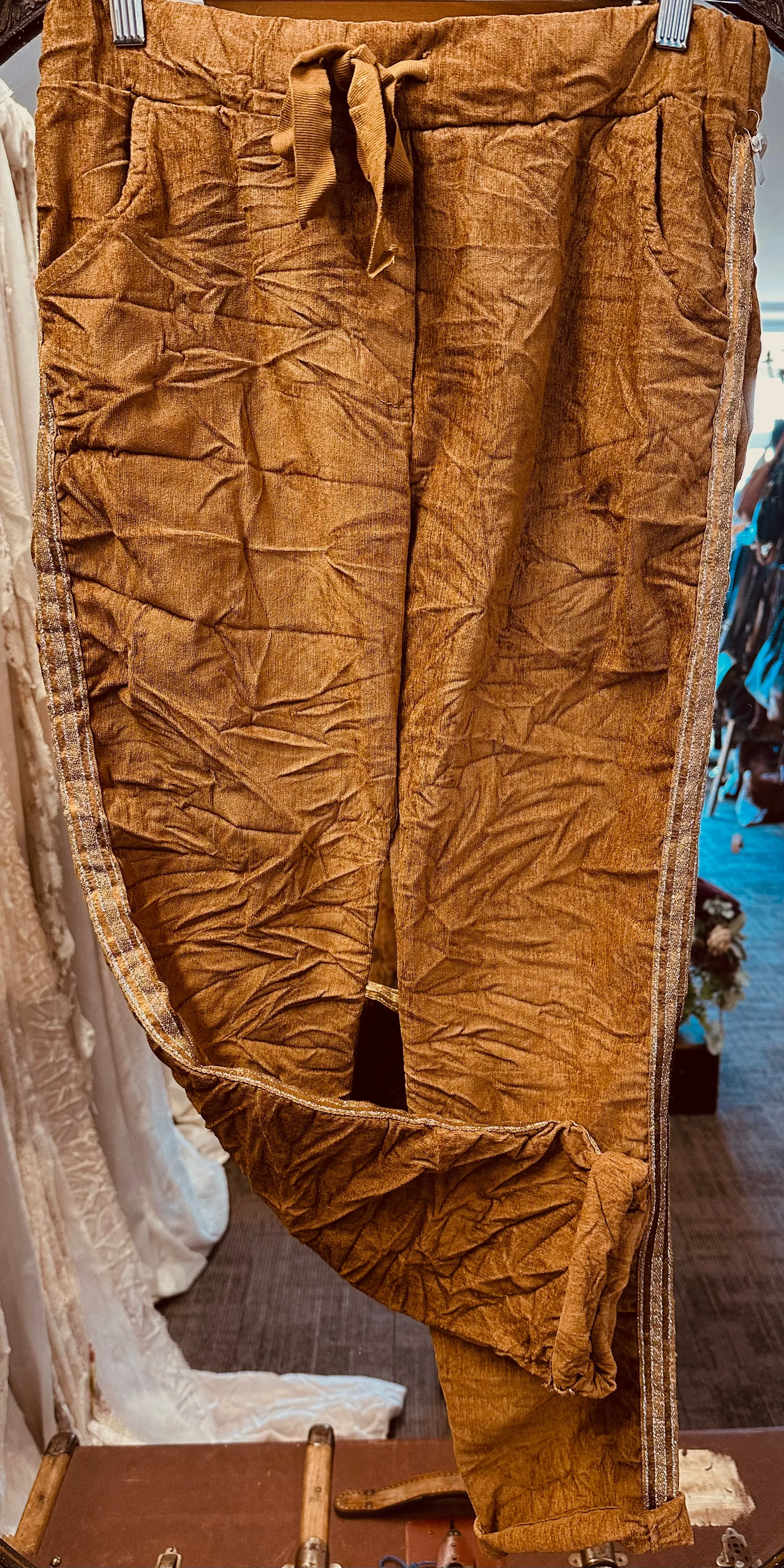 Stretch cord pants