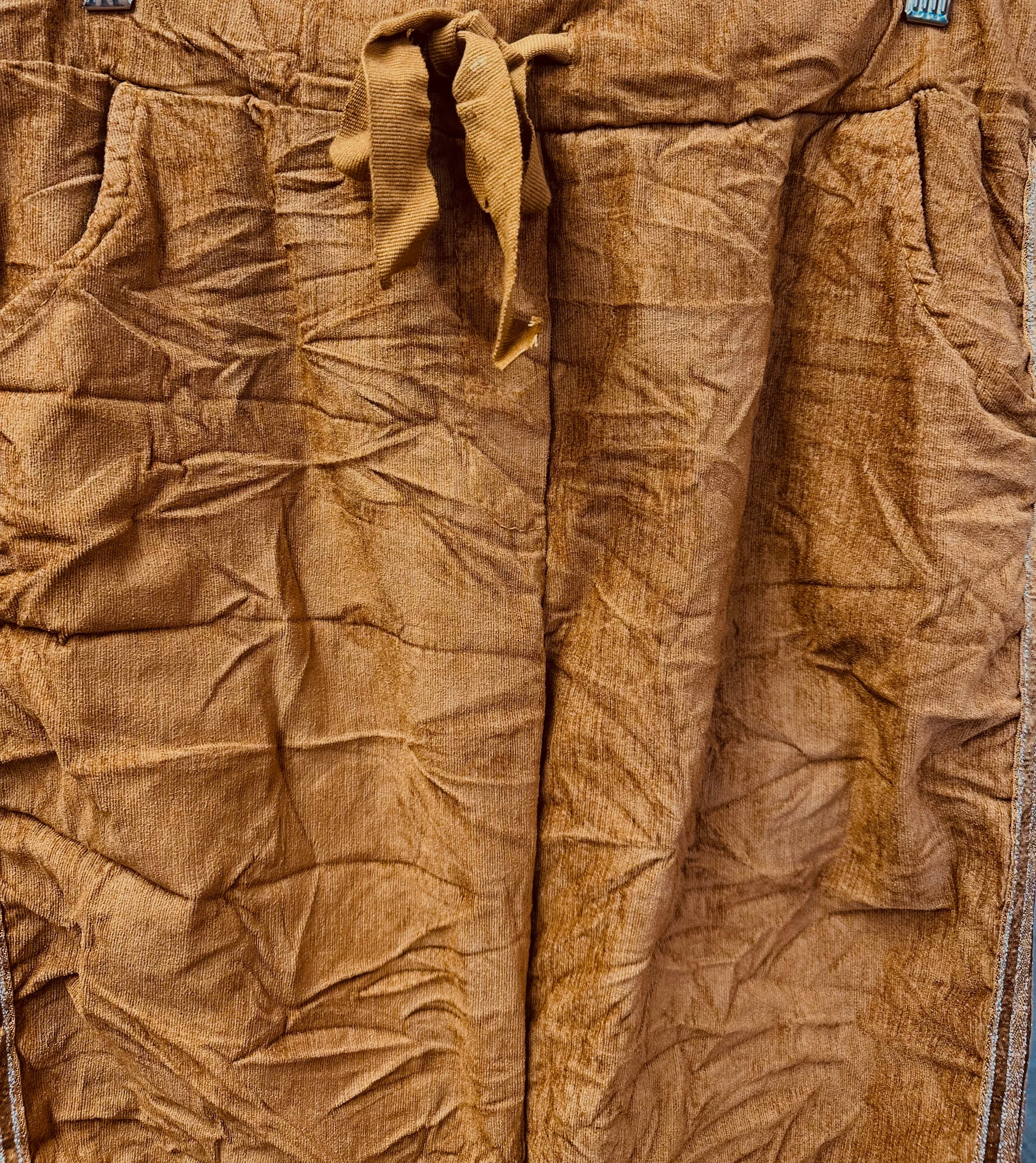 Stretch cord pants