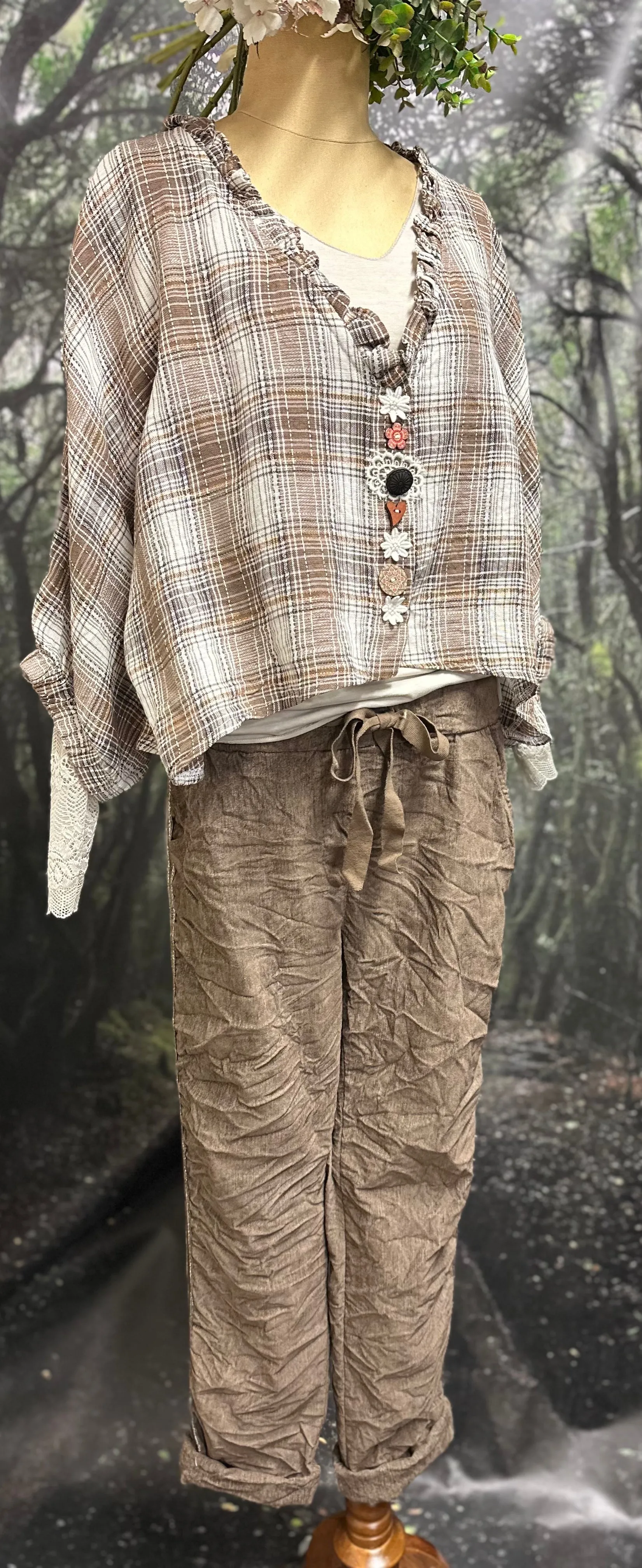 Stretch cord pants