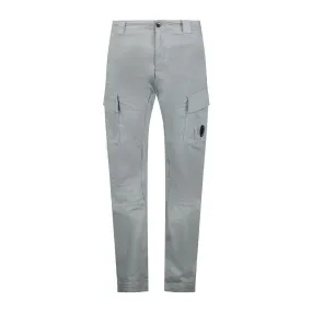 Stretch Sateen Cargo Pants Grey