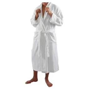 Terry Velour Shawl Collar Bathrobe