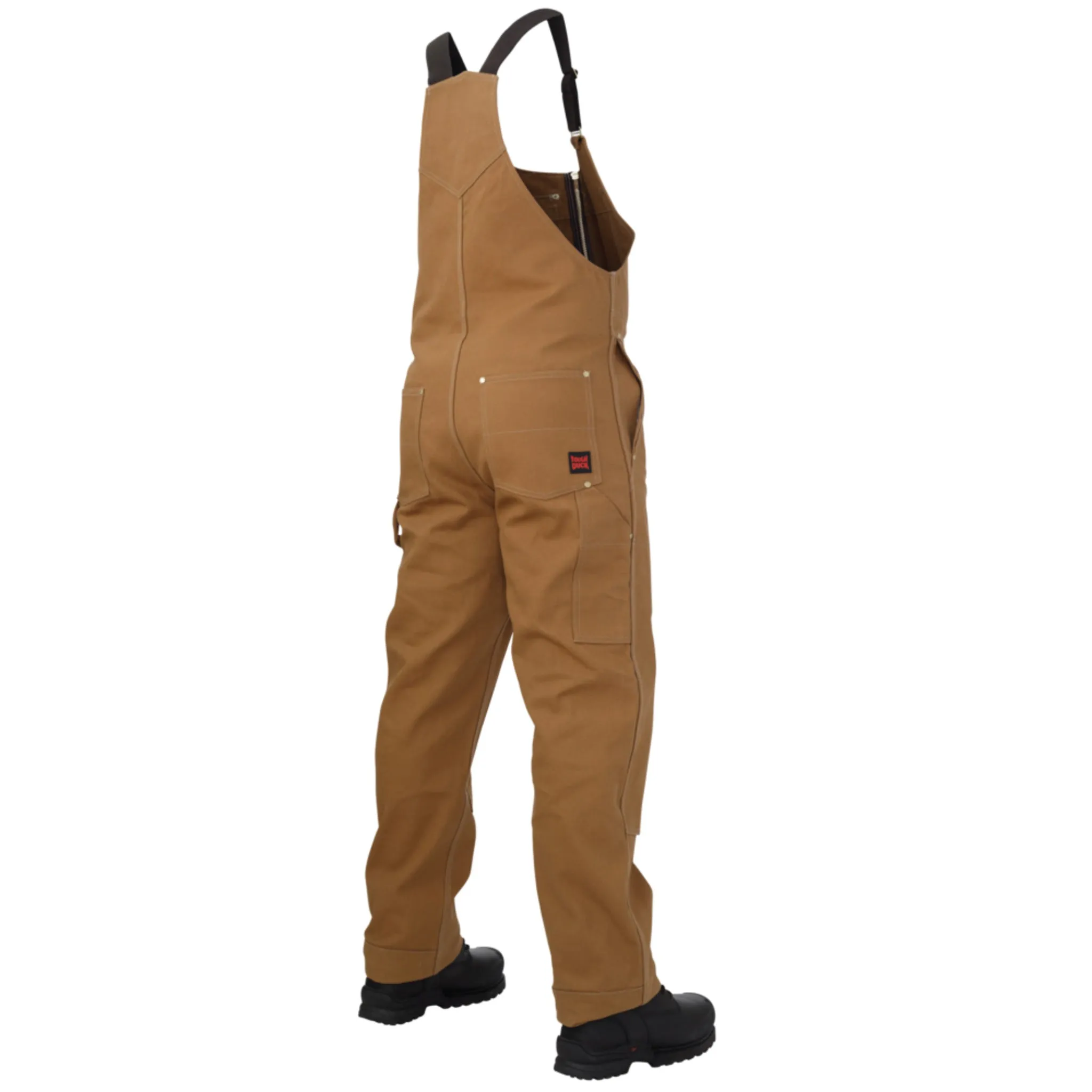 Tough Duck Men's WB04 Deluxe Unlined Bib Work Overalls - 12 oz Cotton Duck, Water-Repellent Finish, Rugged, Durable, Adjustable Straps | Sizes S-5XL