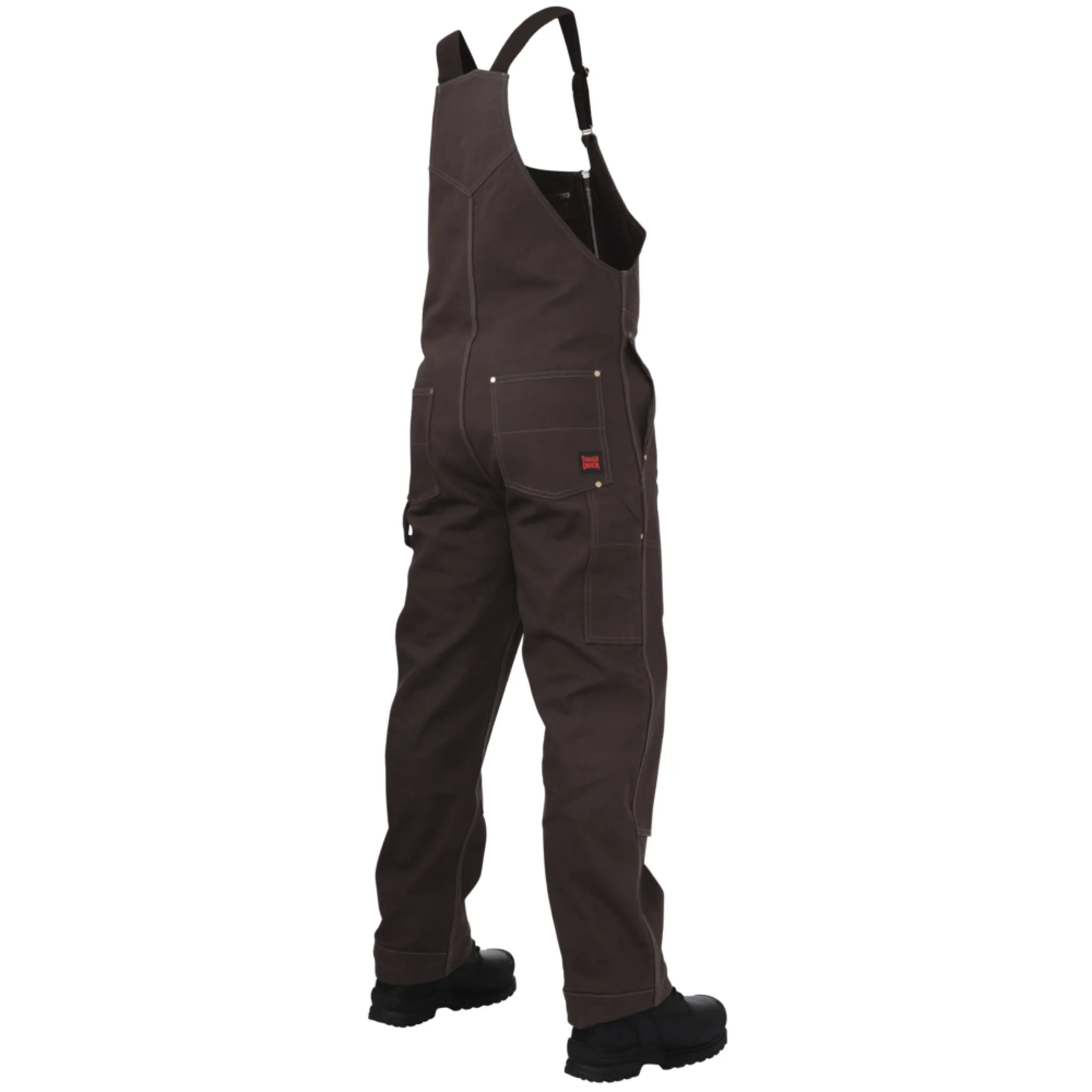 Tough Duck Men's WB04 Deluxe Unlined Bib Work Overalls - 12 oz Cotton Duck, Water-Repellent Finish, Rugged, Durable, Adjustable Straps | Sizes S-5XL