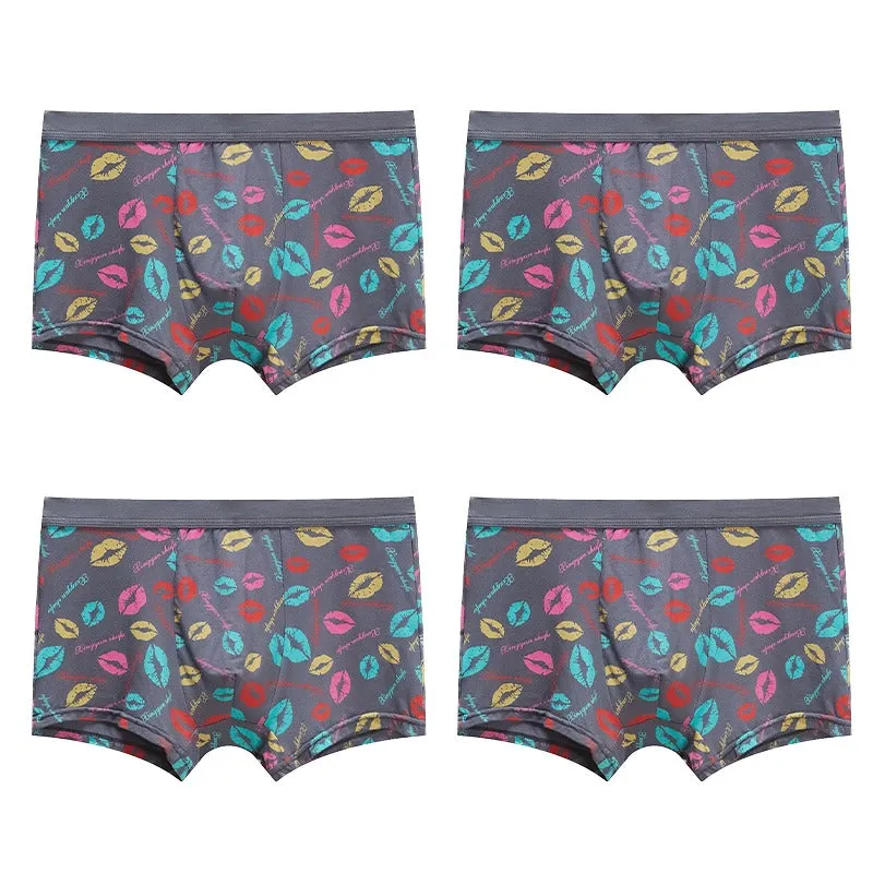 Trendy Men's Printed Underpants 4 Pack | Comfortable and Stylish
