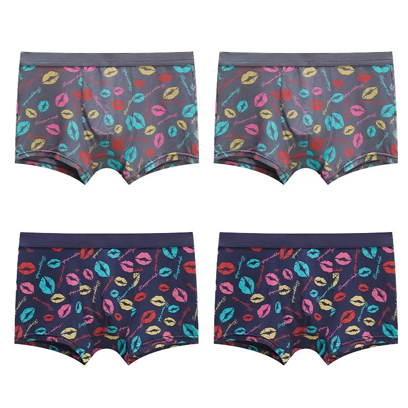 Trendy Men's Printed Underpants 4 Pack | Comfortable and Stylish