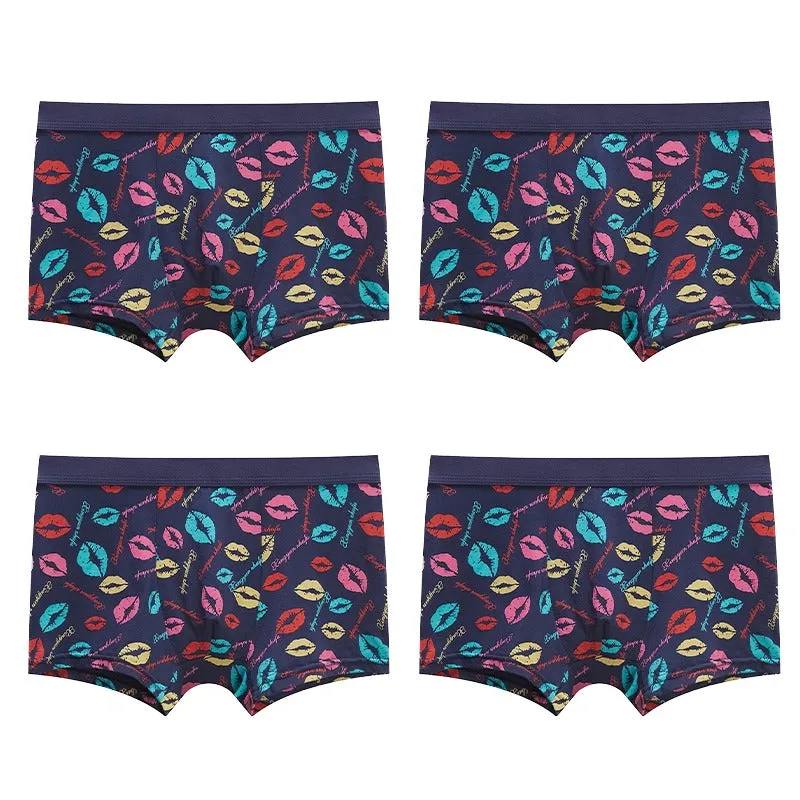 Trendy Men's Printed Underpants 4 Pack | Comfortable and Stylish