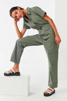 UO Green Utility Jumpsuit (M)
