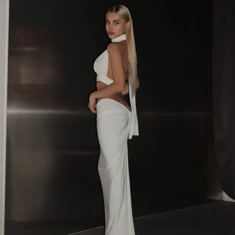 Vvsha Nataliah Two Piece Maxi Skirt Sets