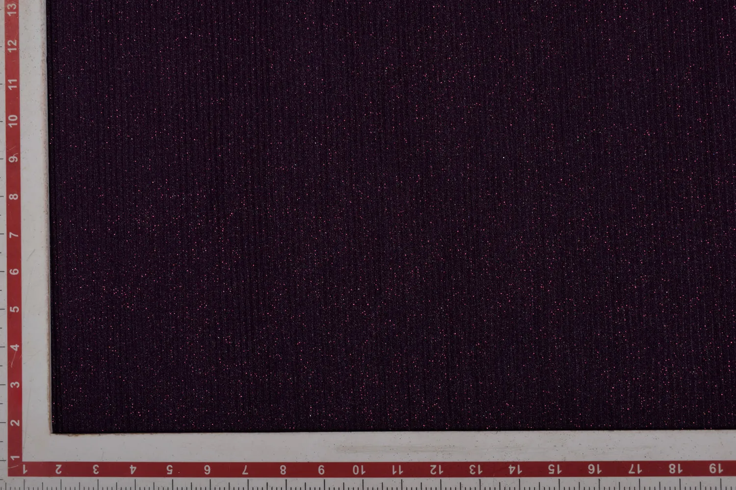 Wine Pleated Glitter Knit Fabric